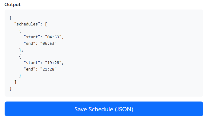 Save JSON